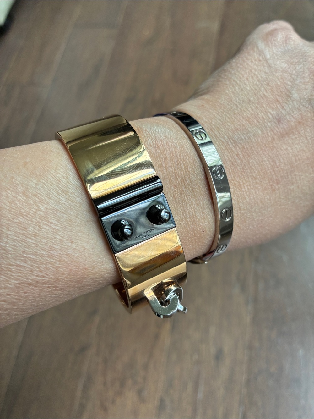 Louis Vuitton Lock Me Manchette Cuff Bracelet